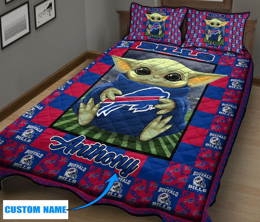 Buffalo Bills Personalized Quilt Set BG36