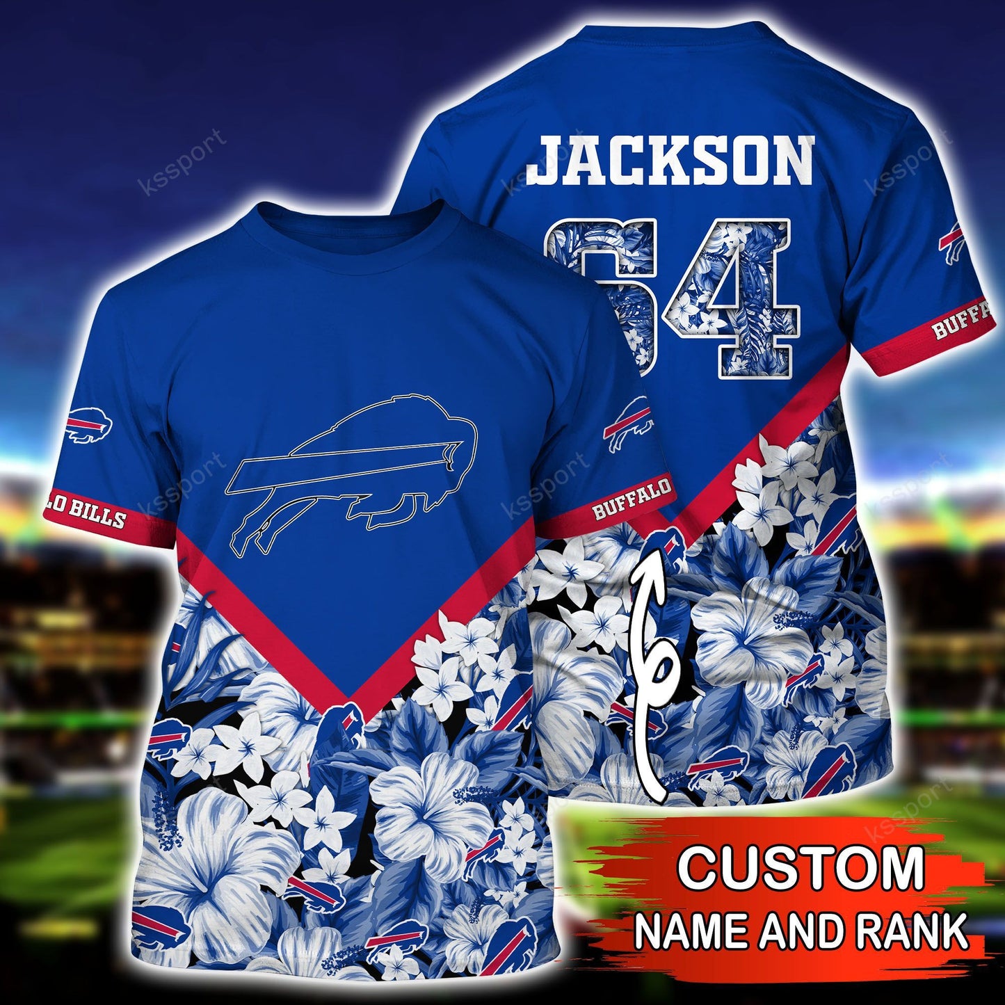 Buffalo Bills Personalized Shirt and Shorts BG272