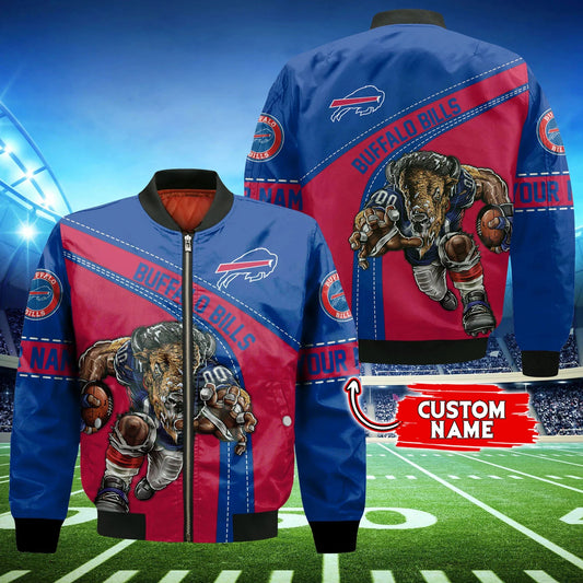 Buffalo Bills Personalized Thick Bomber Jacket CS111