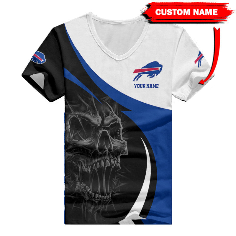 Buffalo Bills Personalized V-neck Women T-shirt BG463