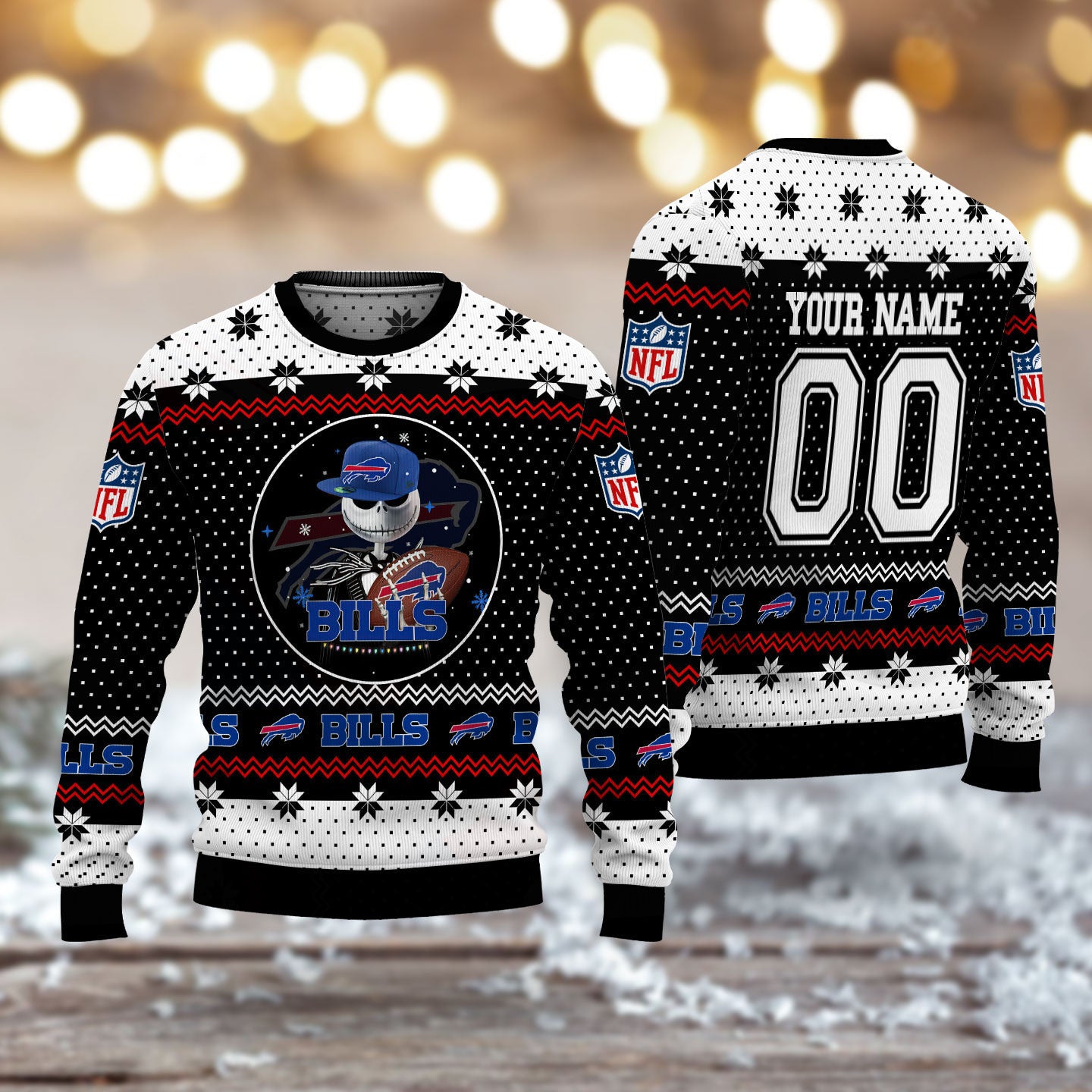 Buffalo Bills Personalized Woolen Sweater BG25
