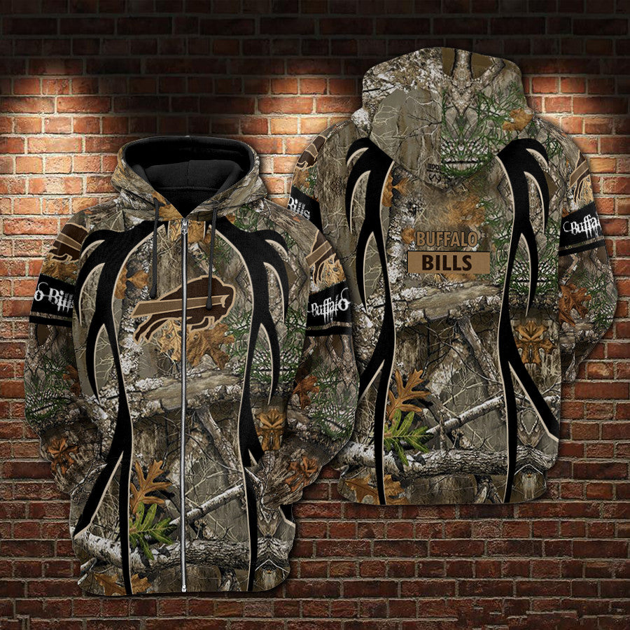 Buffalo Bills Realtree Hunting Camo Limited Hoodie S568