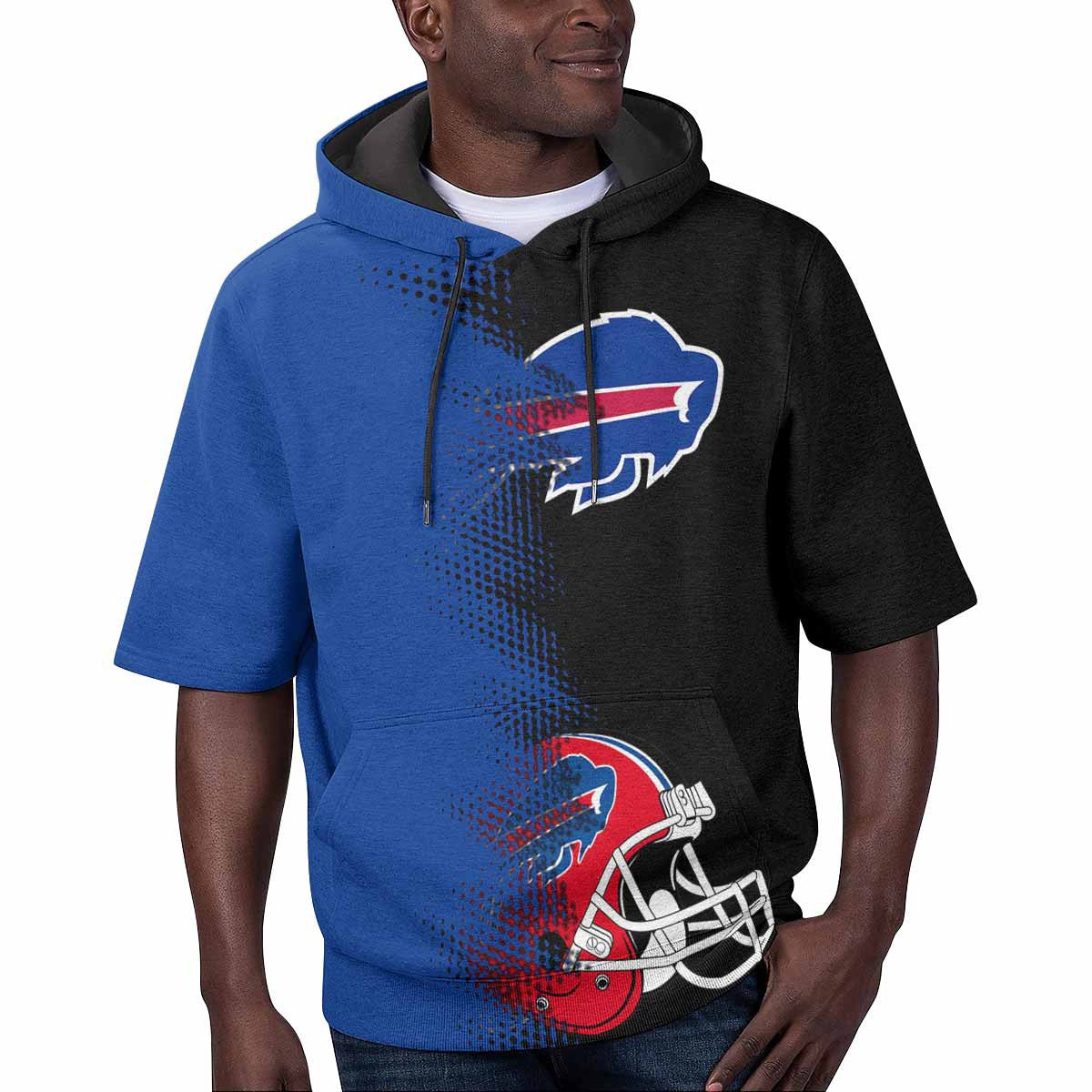 Buffalo Bills Short Sleeve Hoodie BG05