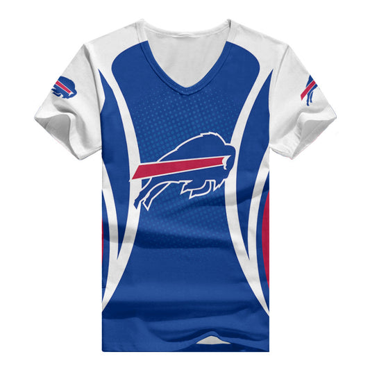 Buffalo Bills Summer V-neck Women T-shirt BG394