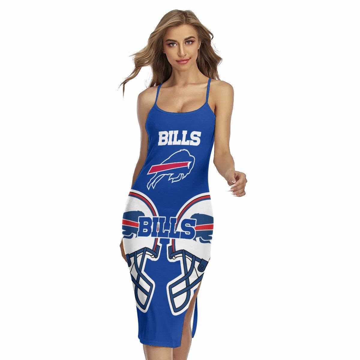 Buffalo Bills Women’s Back Cross Cami Dress 04