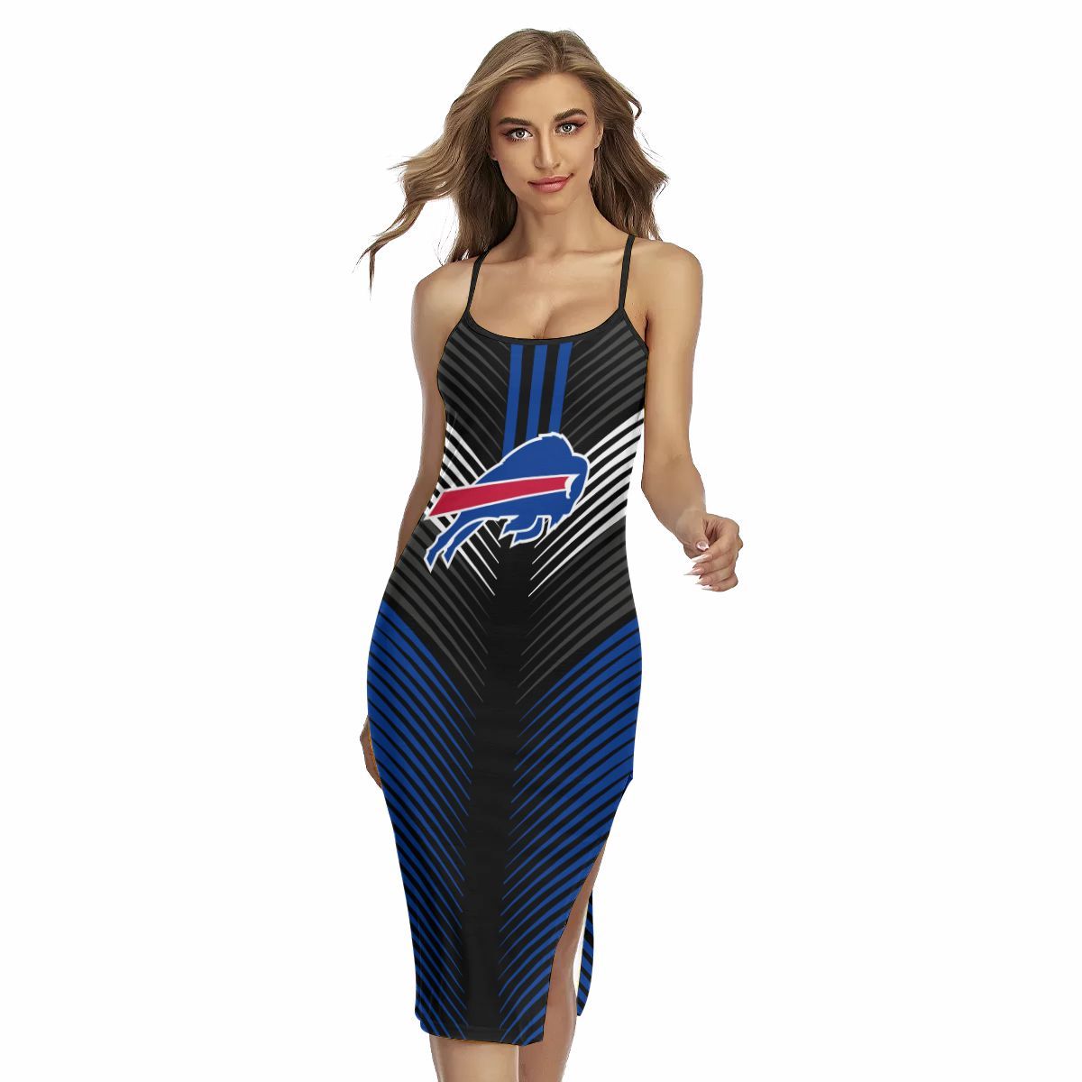 Buffalo Bills Women’s Back Cross Cami Dress 17