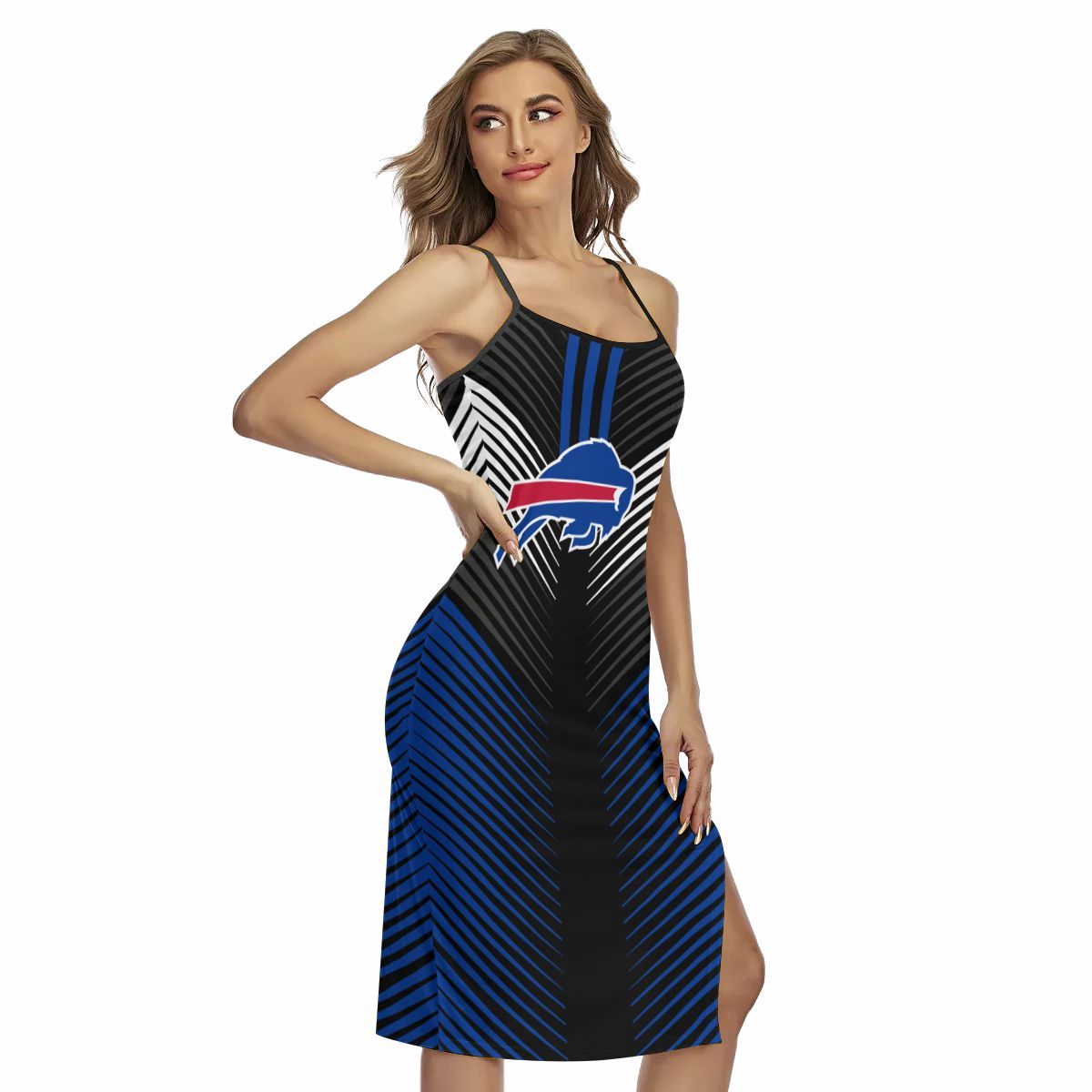 Buffalo Bills Women’s Back Cross Cami Dress 17