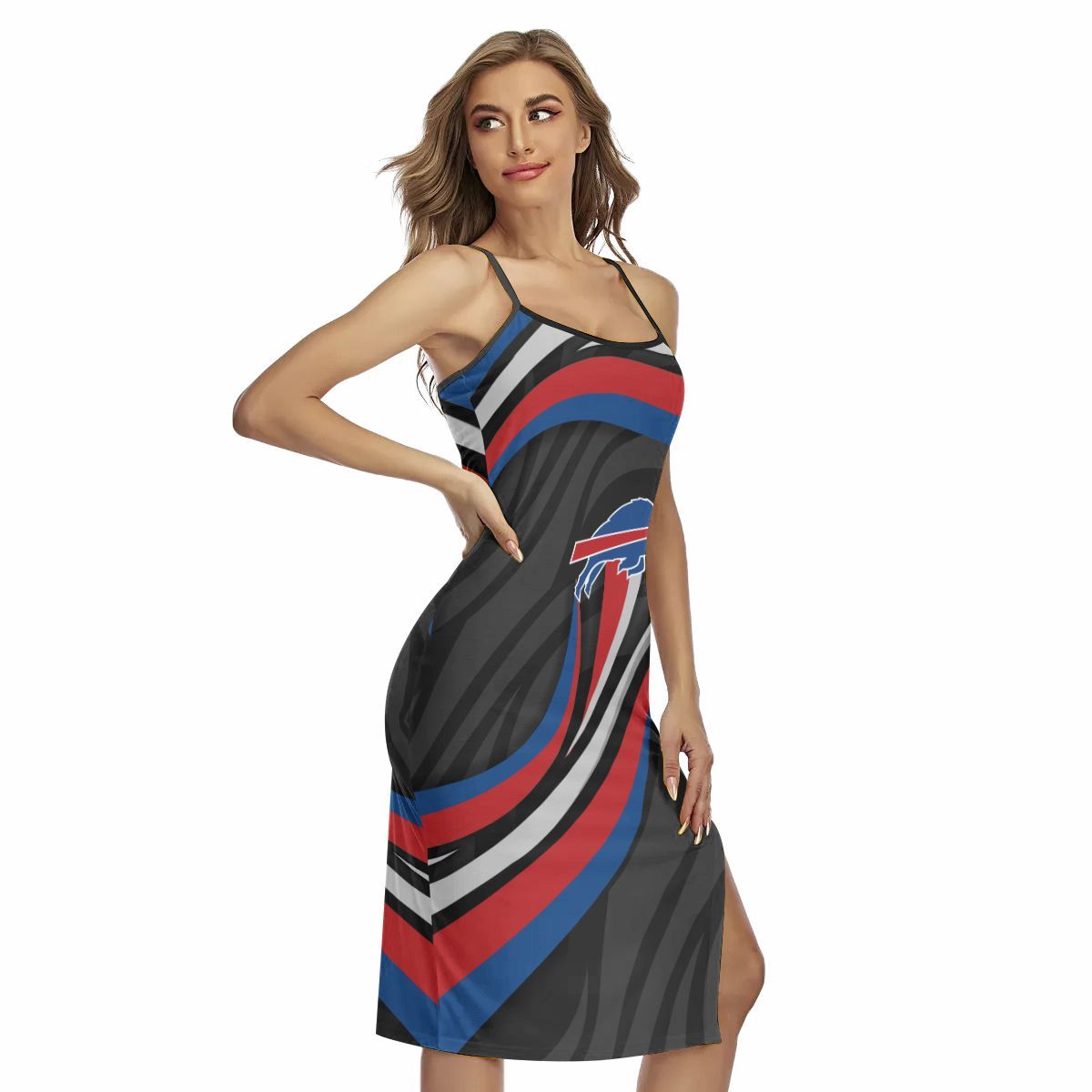 Buffalo Bills Women’s Back Cross Cami Dress 25