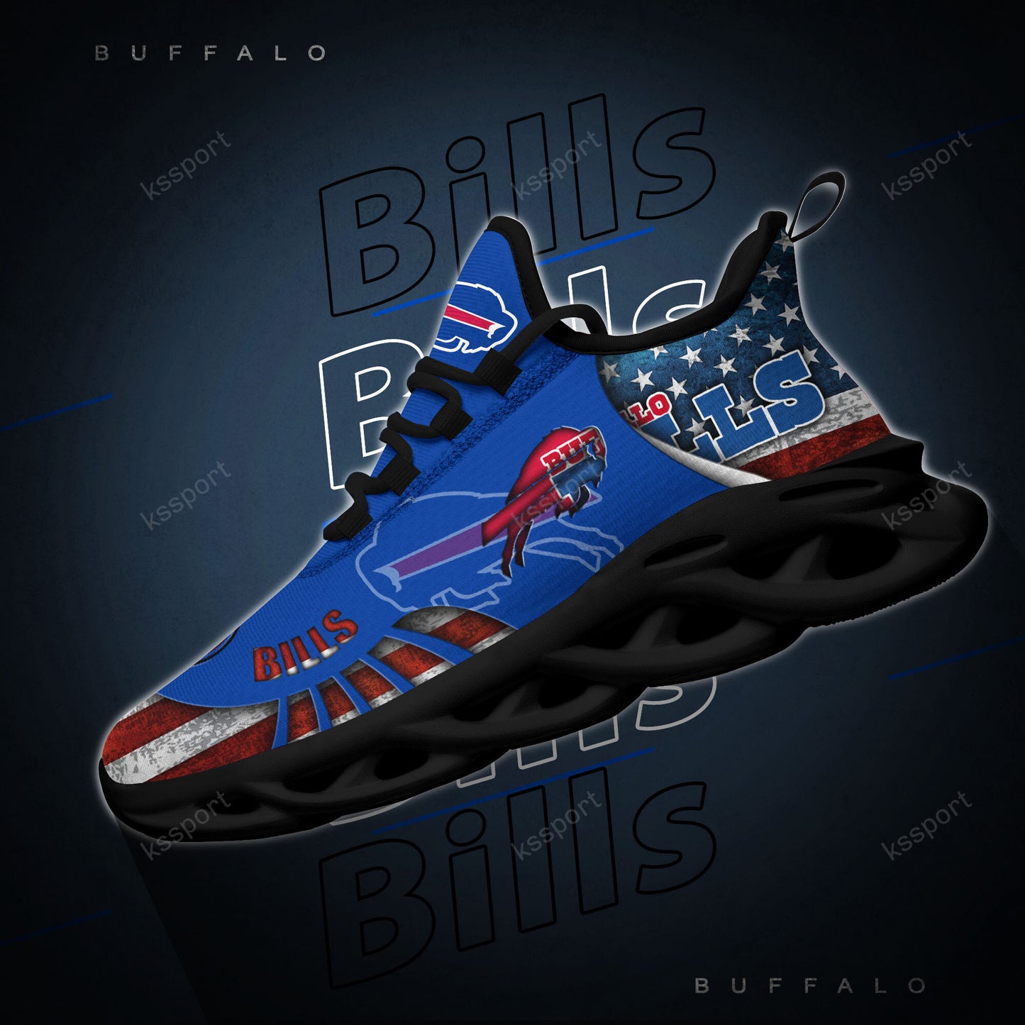 Buffalo Bills Yezy Running Sneakers BG807