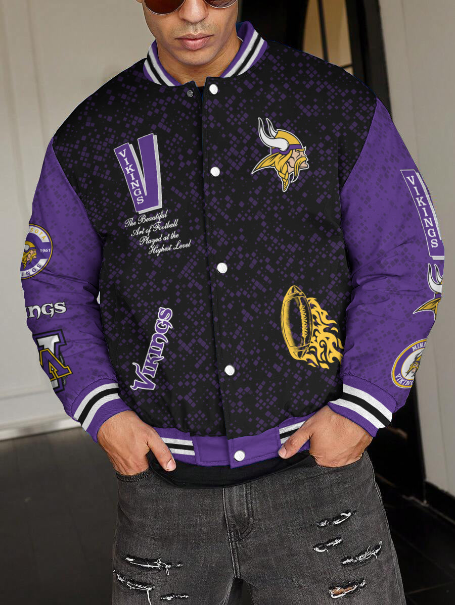 Minnesota Vikings National Football League Varsity Jacket AZBTVJK000465