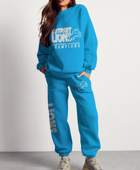 Detroit Lions Combo 3D Sweatsuit and Sweatpants Unisex CBSP240