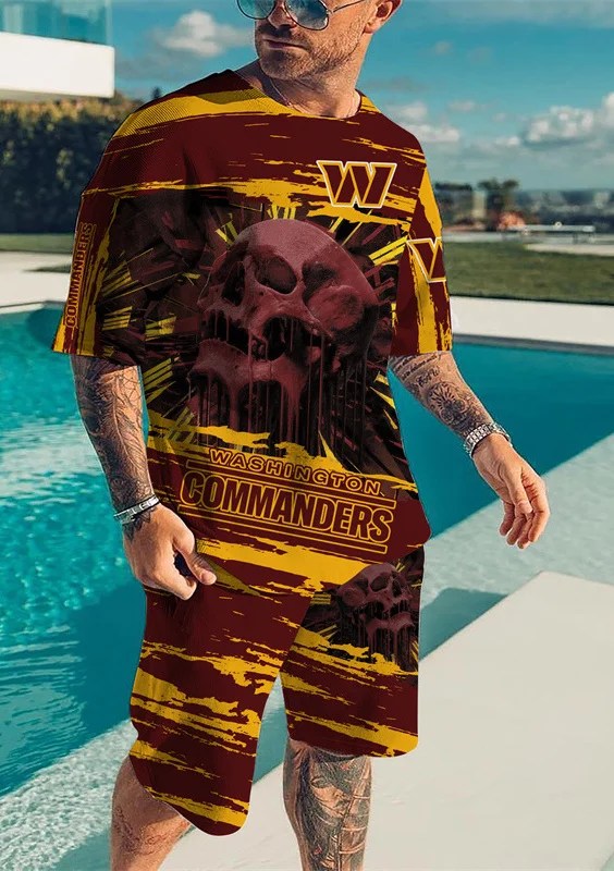 Washington Commanders T-shirt and Shorts AZTS448