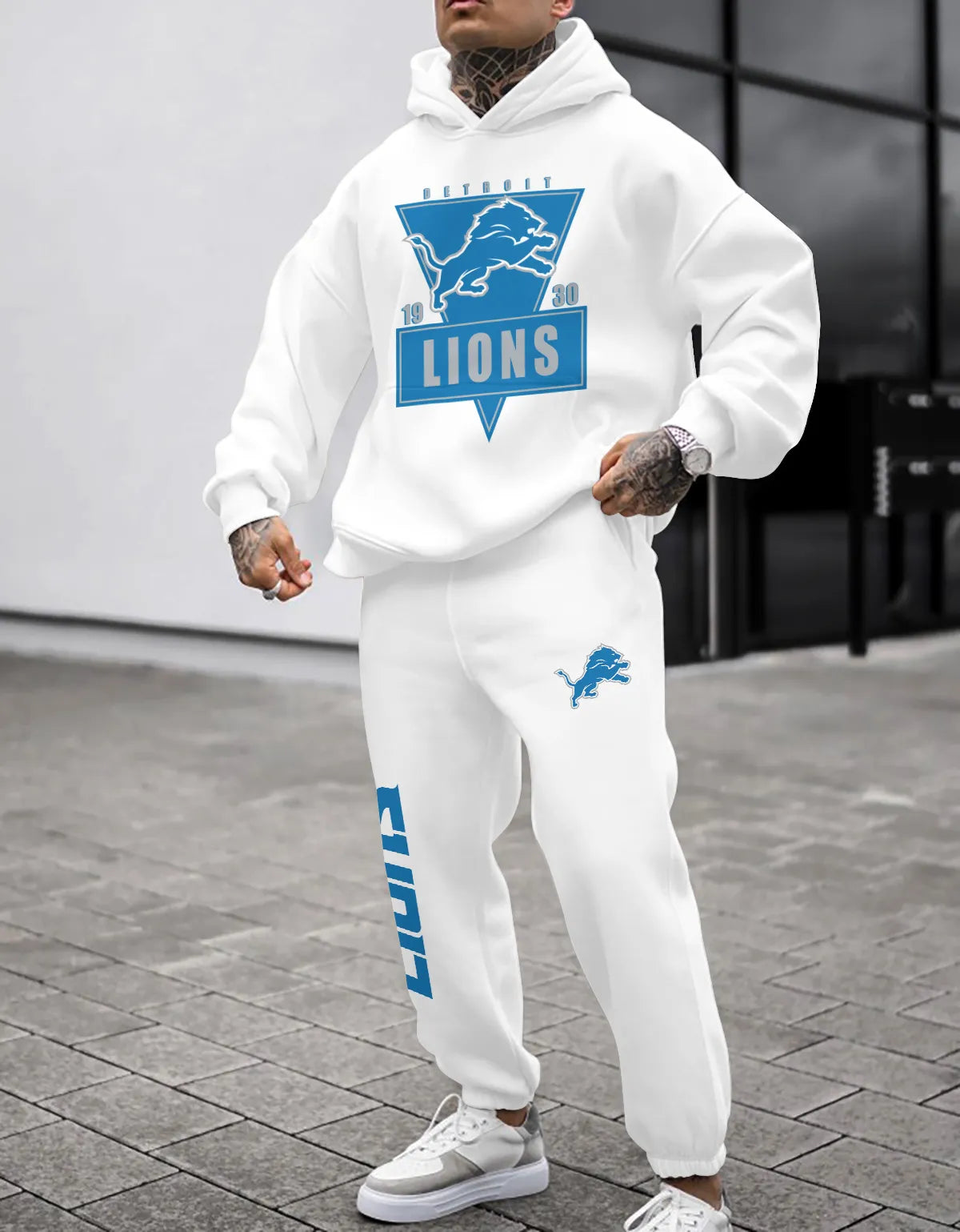 Detroit Lions Combo Pullover Hoodie And Sweatpants AZBTPHSP000197