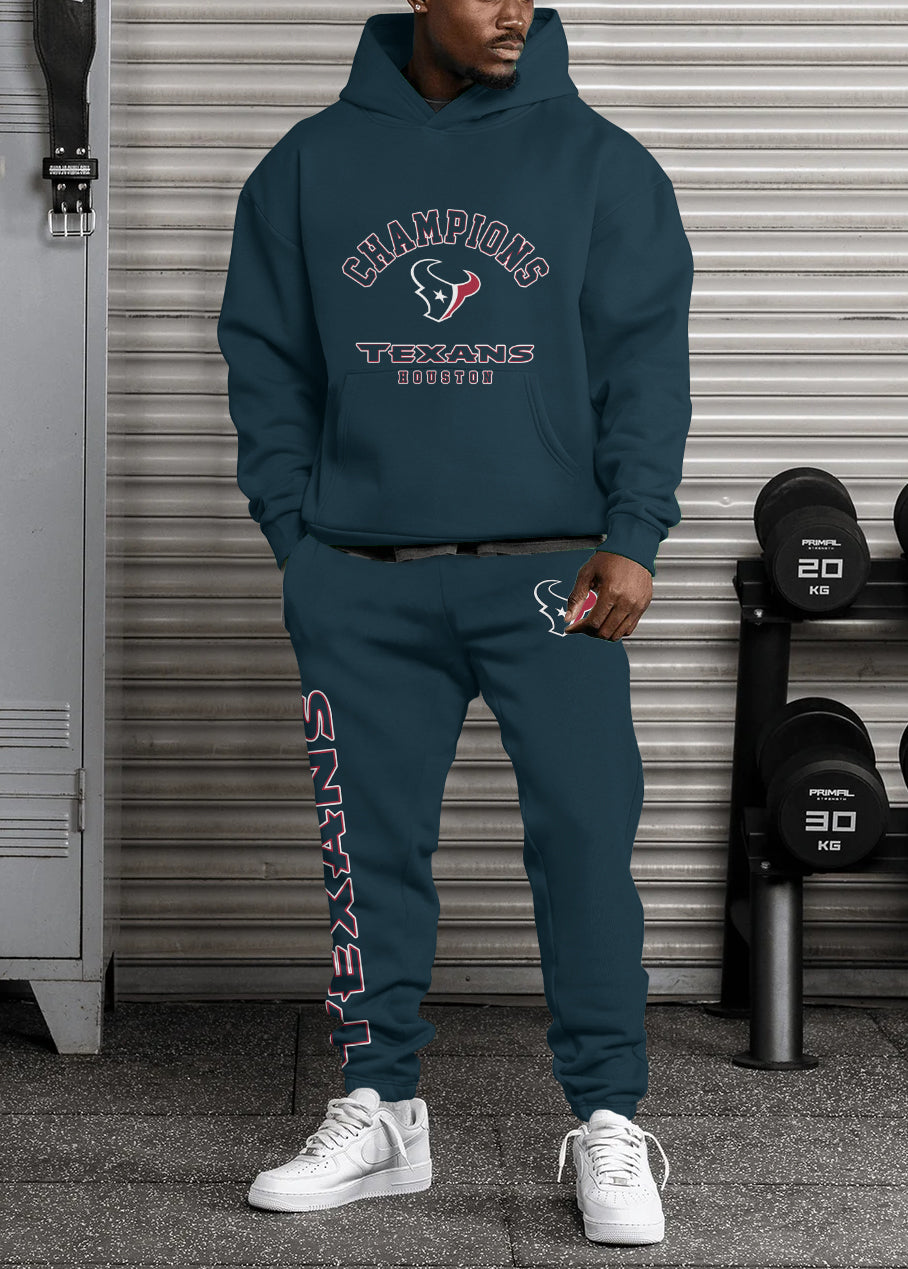 Houston Texans Combo Pullover Hoodie And Sweatpants AZBTPHSP000296