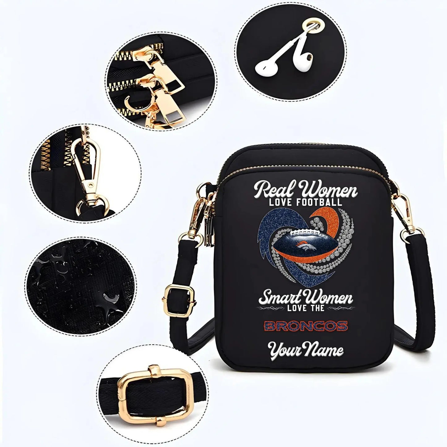 Denver Broncos Mini Crossbody Bag for Women New Trending 2025 AZBT2DMCB000035