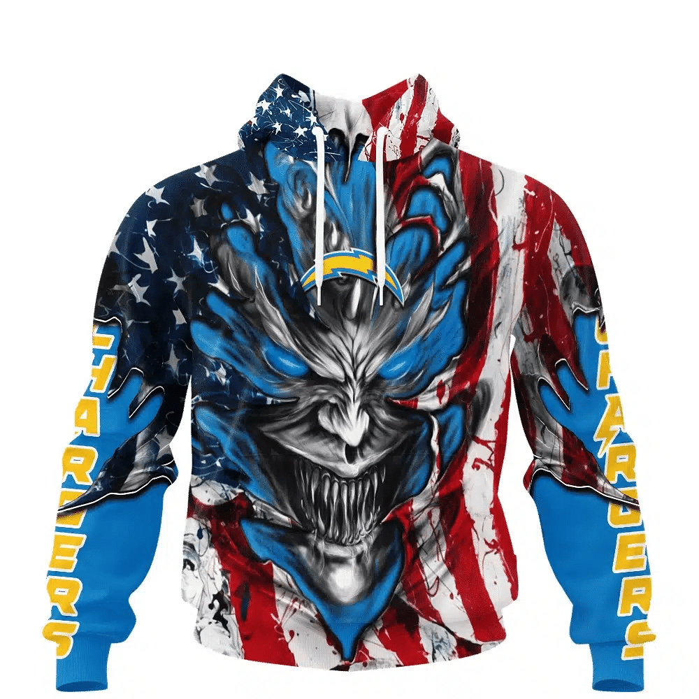 Los Angeles Chargers All Over Printed T-shirt Sweatshirt Hoodie AZCHD585