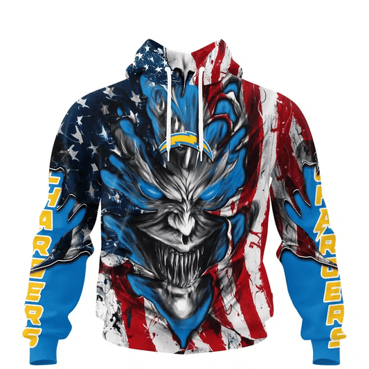 Los Angeles Chargers All Over Printed T-shirt Sweatshirt Hoodie AZCHD585