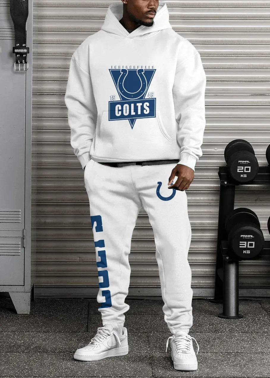 Indianapolis Colts Combo Pullover Hoodie And Sweatpants AZBTPHSP000251