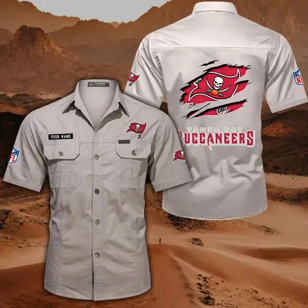 Tampa Bay Buccaneers Men’s Short Sleeve Cargo Shirts New 2025 AZBT2DCGS000029