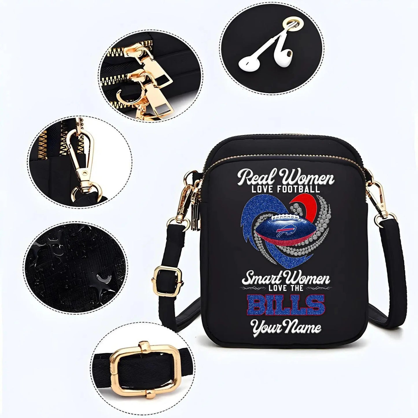 Buffalo Bills Mini Crossbody Bag for Women New Trending 2025 AZBT2DMCB000015