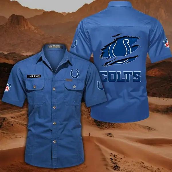 Indianapolis Colts Men’s Short Sleeve Cargo Shirts New 2025 AZBT2DCGS000014