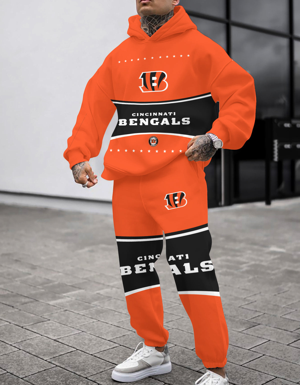 Cincinnati Bengals Combo Pullover Hoodie And Sweatpants AZBTPHSP000304