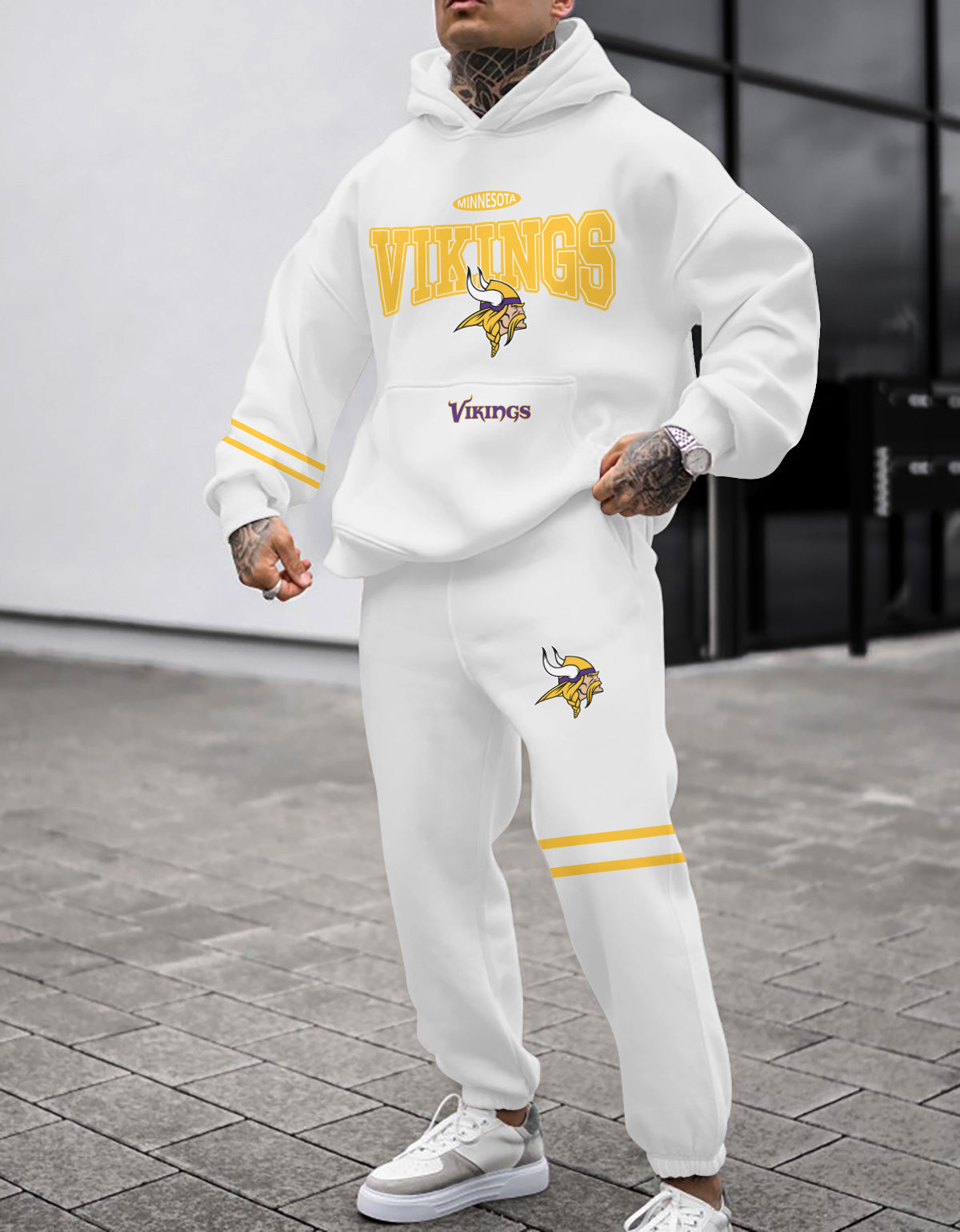 Minnesota Vikings Combo Pullover Hoodie And Sweatpants AZBTPHSP000034