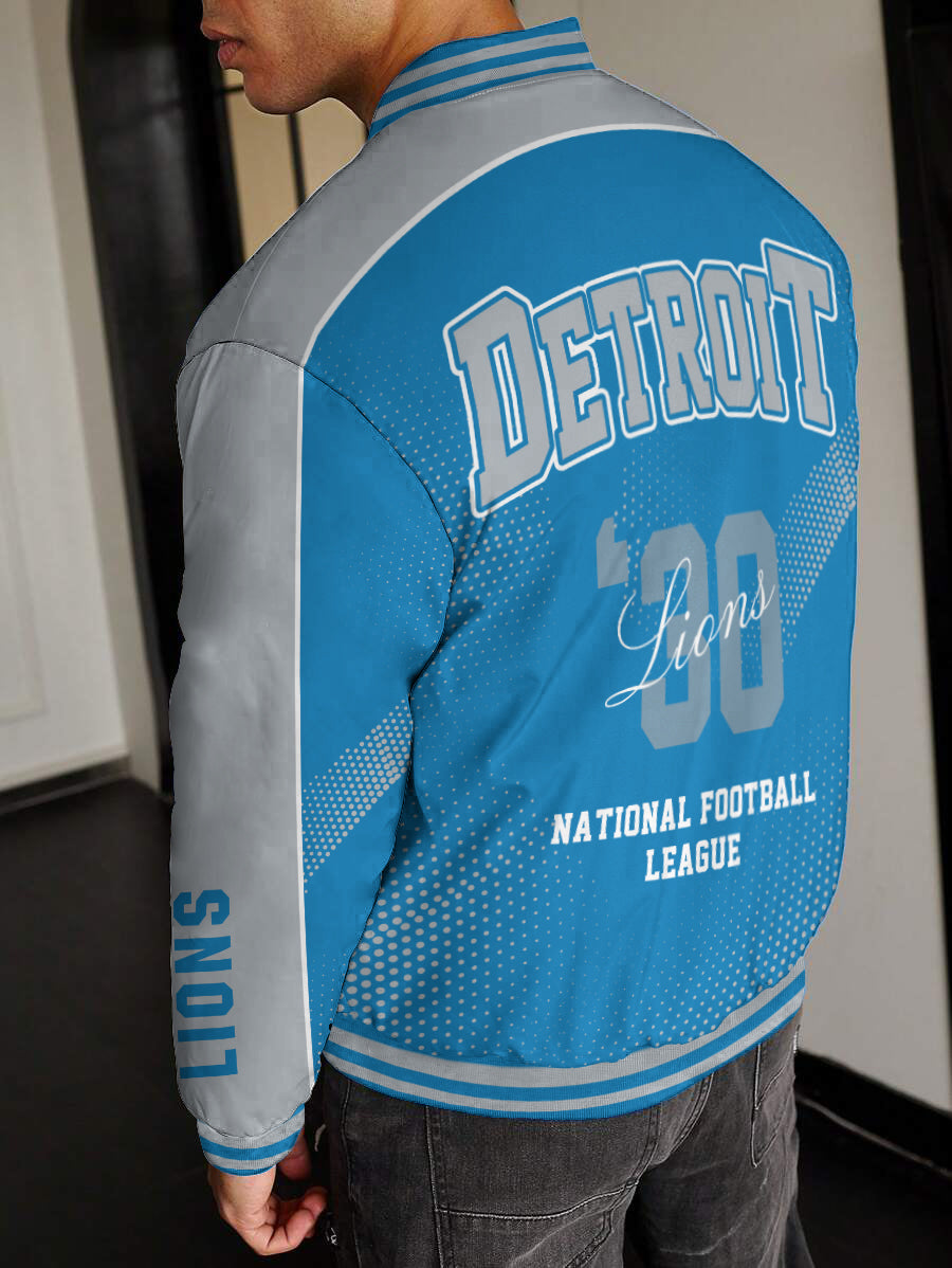 Detroit Lions National Football League Varsity Jacket AZBTVJK000419