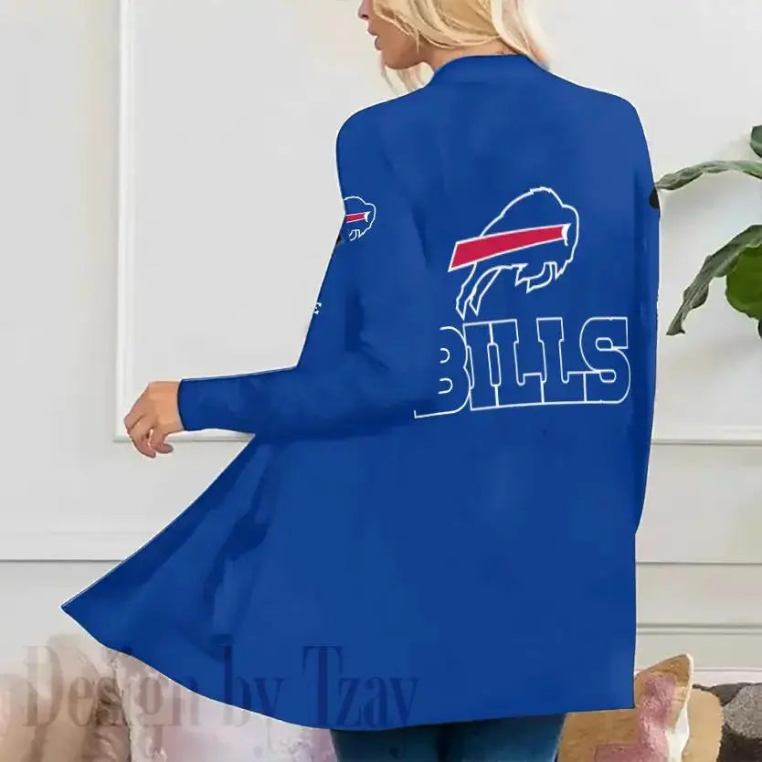 Buffalo Bills Women Patch Pocket Cardigan BT021