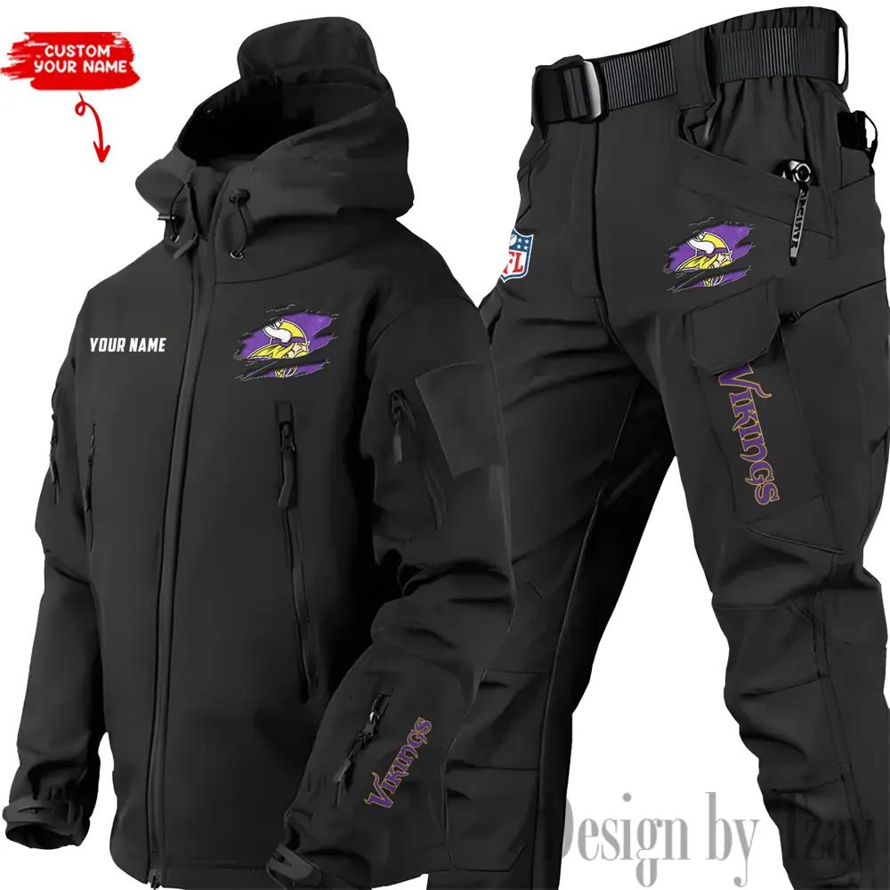 Minnesota Vikings Outdoor Jacket and Pants 000089