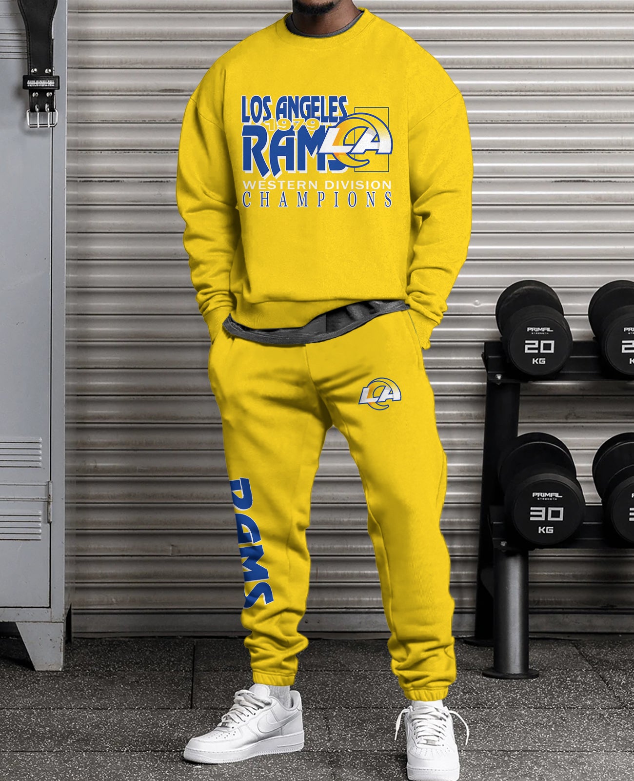 Los Angeles Rams Combo 3D Sweatsuit and Sweatpants Unisex CBSP117