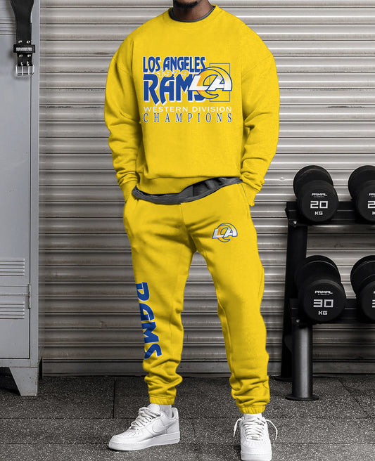 Los Angeles Rams Combo 3D Sweatsuit and Sweatpants Unisex CBSP117