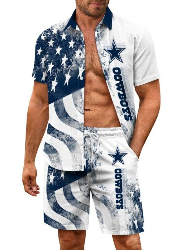 Dallas Cowboys Combo Hawaiian Shirt and Shorts AZBTHWSS000198