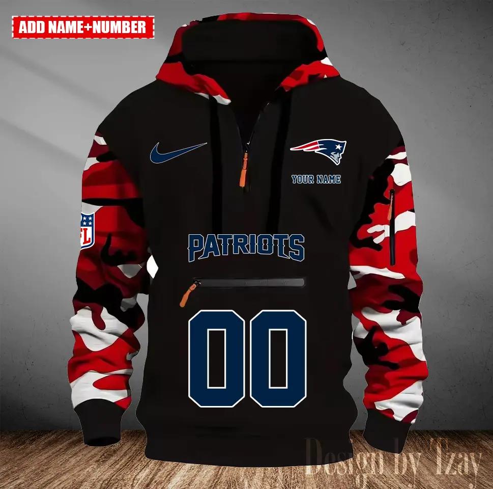 New England Patriots Camouflage Hooded Sweatshirt HA22