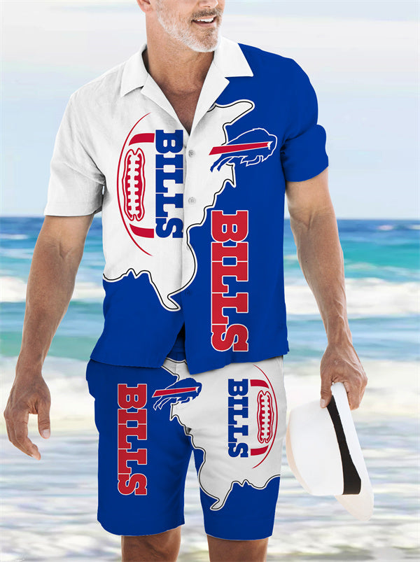 Buffalo Bills Combo Hawaiian Shirt and Shorts AZBTHWSS000154