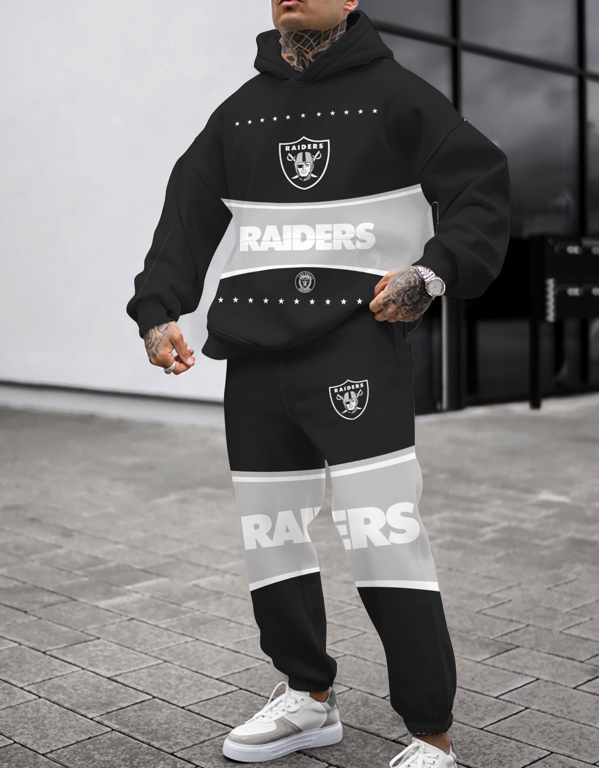 Las Vegas Raiders Combo Pullover Hoodie And Sweatpants AZBTPHSP000374