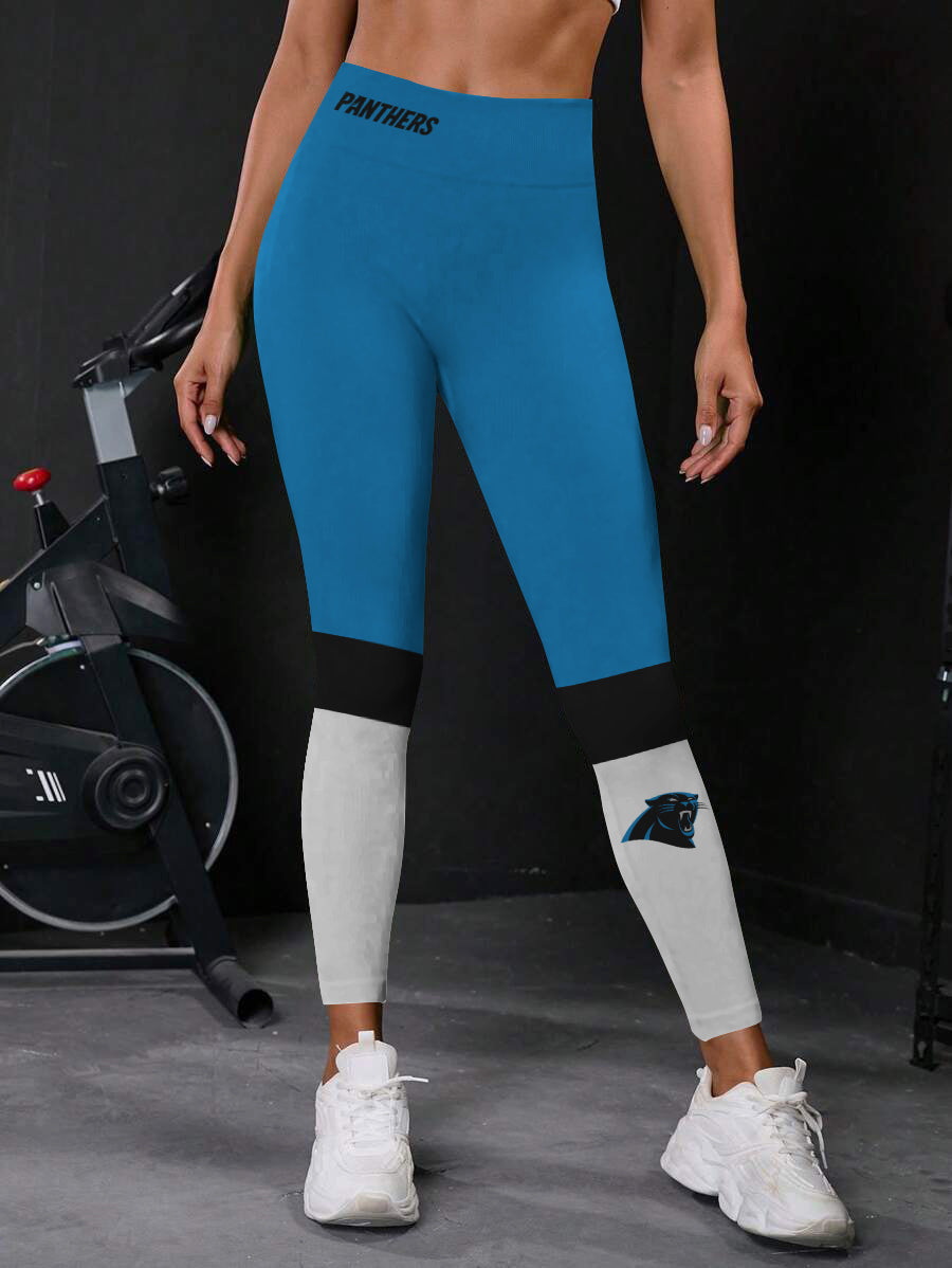 Carolina Panthers High Waist Push Up Printed Leggings