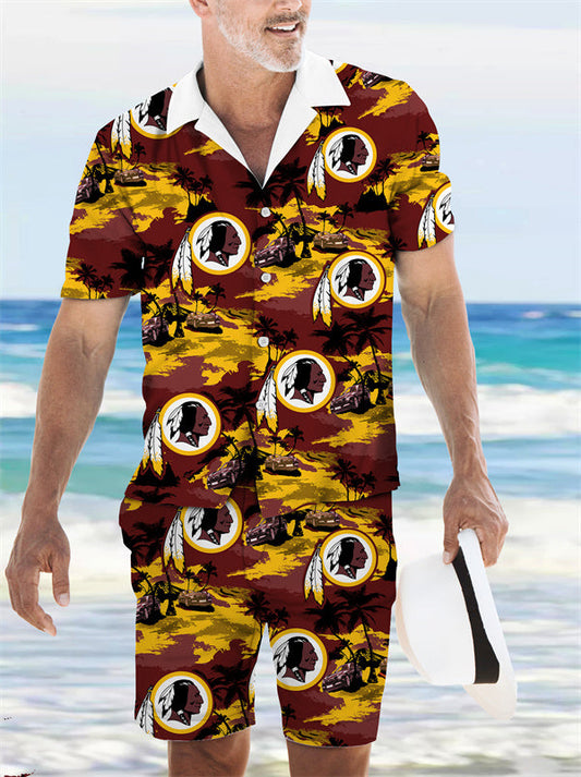 Washington Commanders Combo Hawaiian Shirt and Shorts AZBTHWSS000193