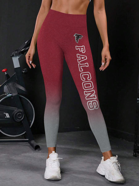 Atlanta Falcons High Waist Push Up Printed Leggings (2)