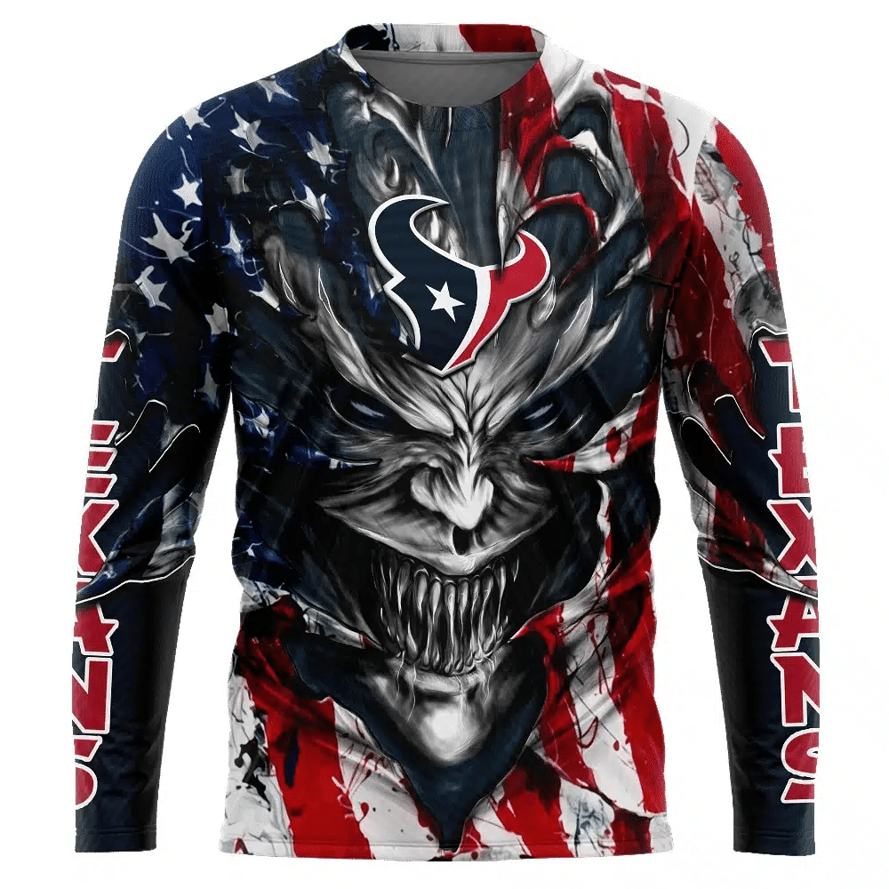 Houston Texans All Over Printed T-shirt Sweatshirt Hoodie AZCHD580