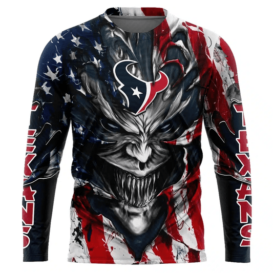 Houston Texans All Over Printed T-shirt Sweatshirt Hoodie AZCHD580