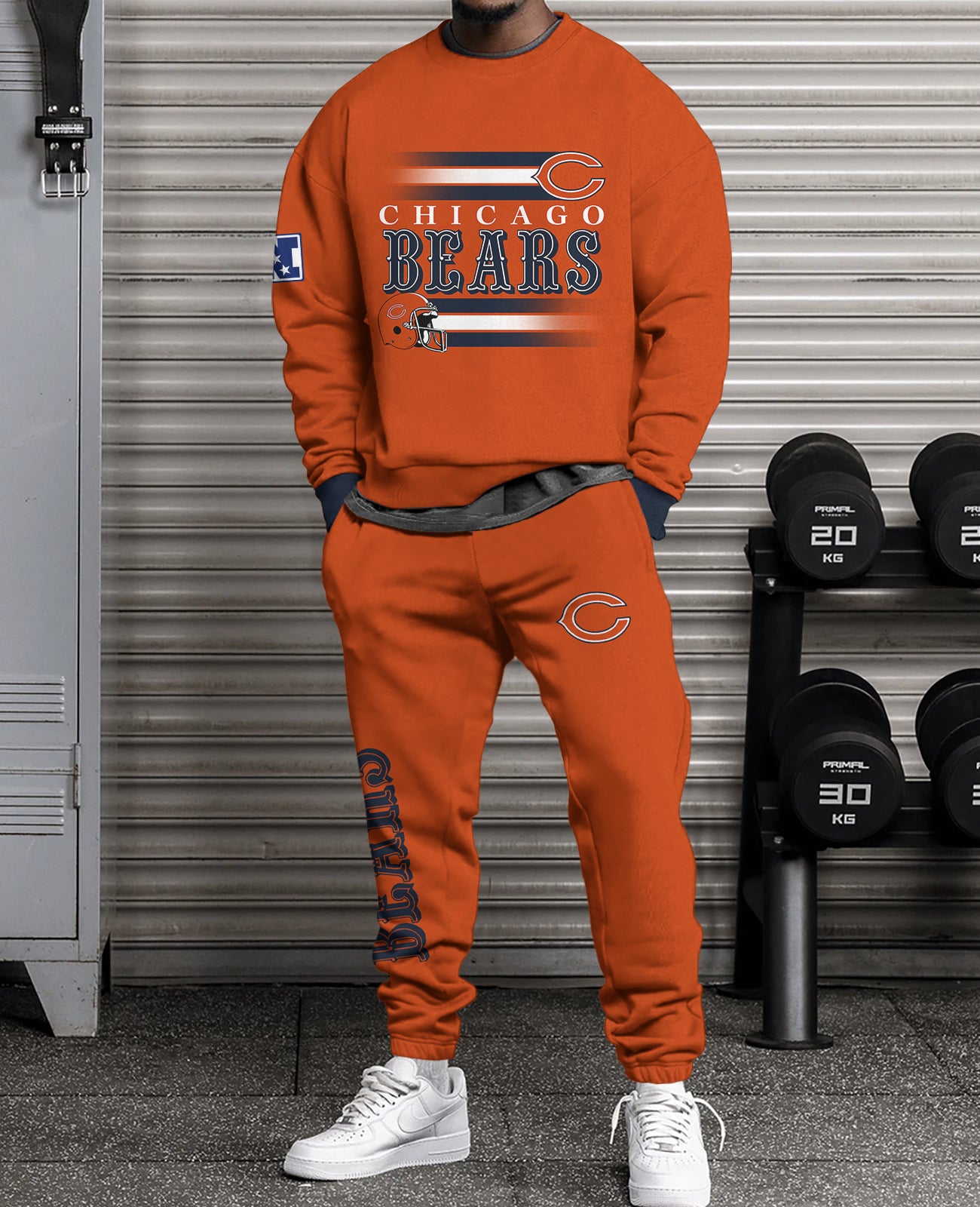 Chicago Bears Combo 3D Sweatsuit and Sweatpants Unisex CBSP14