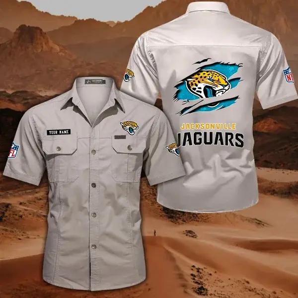 Jacksonville Jaguars Men’s Short Sleeve Cargo Shirts New 2025 AZBT2DCGS000015