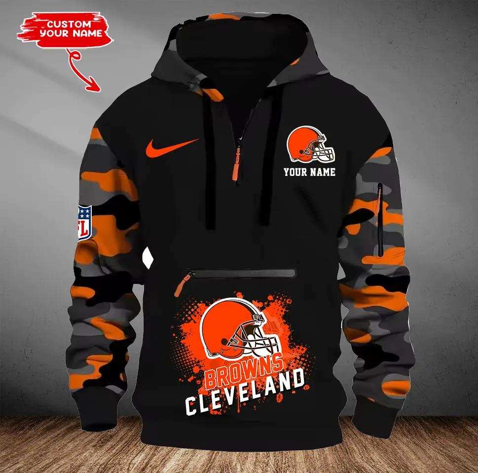 Cleveland Browns Camouflage Hooded Sweatshirt HA39