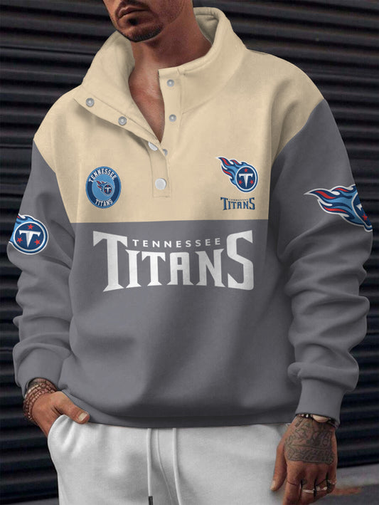 Tennessee Titans Casual Colorful Stand Collar Sweatshirt AZBTSCSW000515