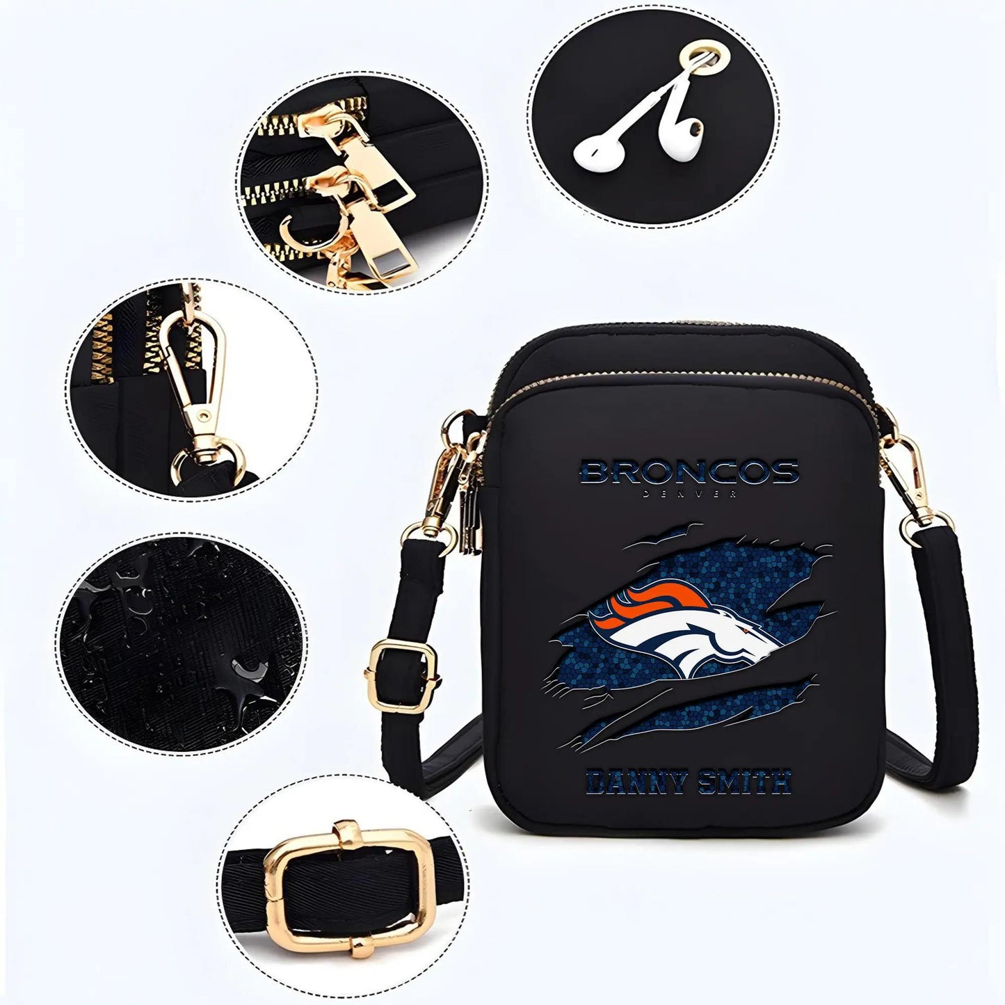 Denver Broncos Mini Crossbody Bag for Women New Trending 2025 AZBT2DMCB000034