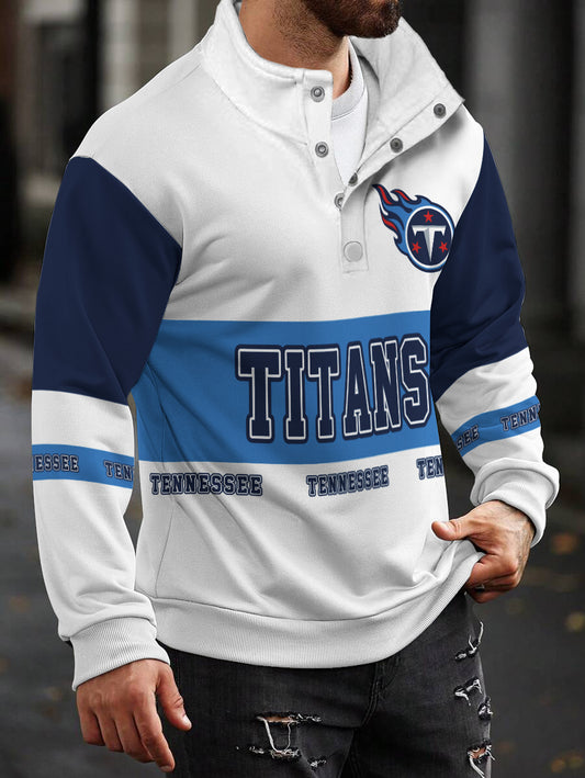 Tennessee Titans Casual Colorful Stand Collar Sweatshirt AZBTSCSW000330