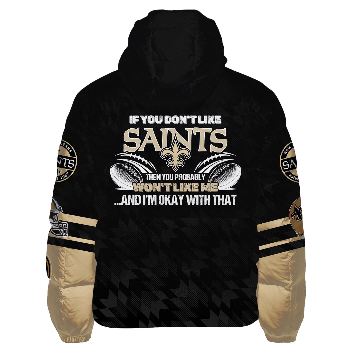 New Orleans Saints CozyCloud Down Jacket AZBTDWJ000421