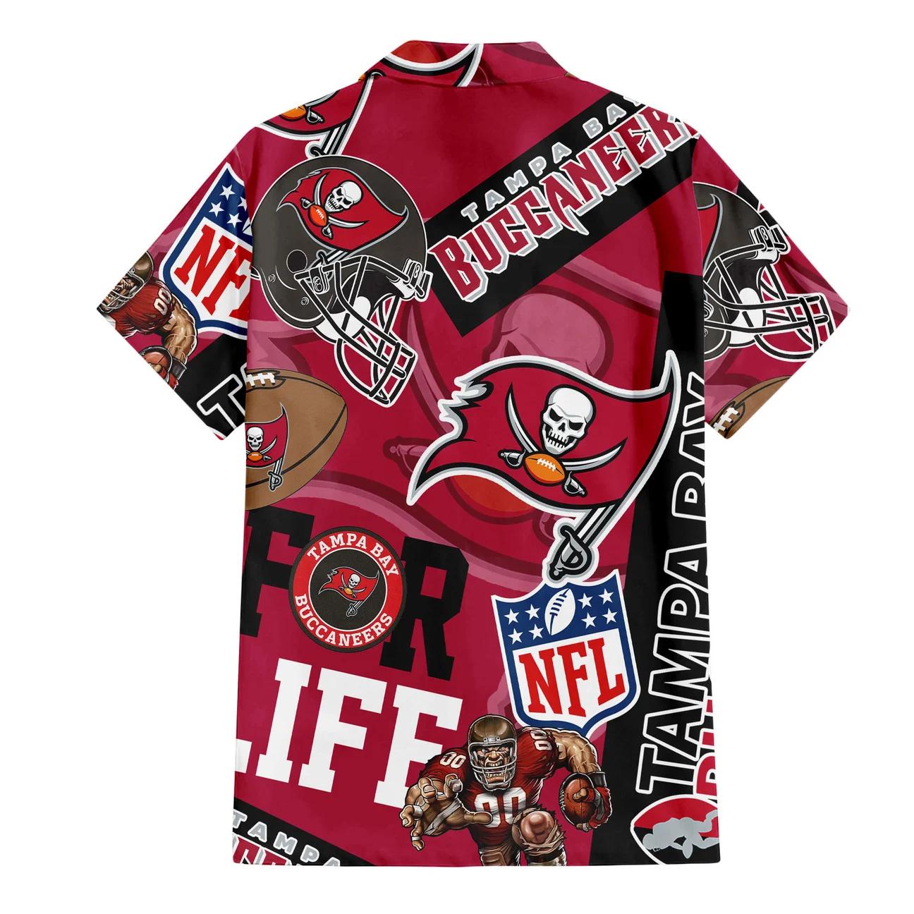 Tampa Bay Buccaneers Custom Limited Edition For Life Hawaiian Shirt and Shorts AZHAHWSS000263
