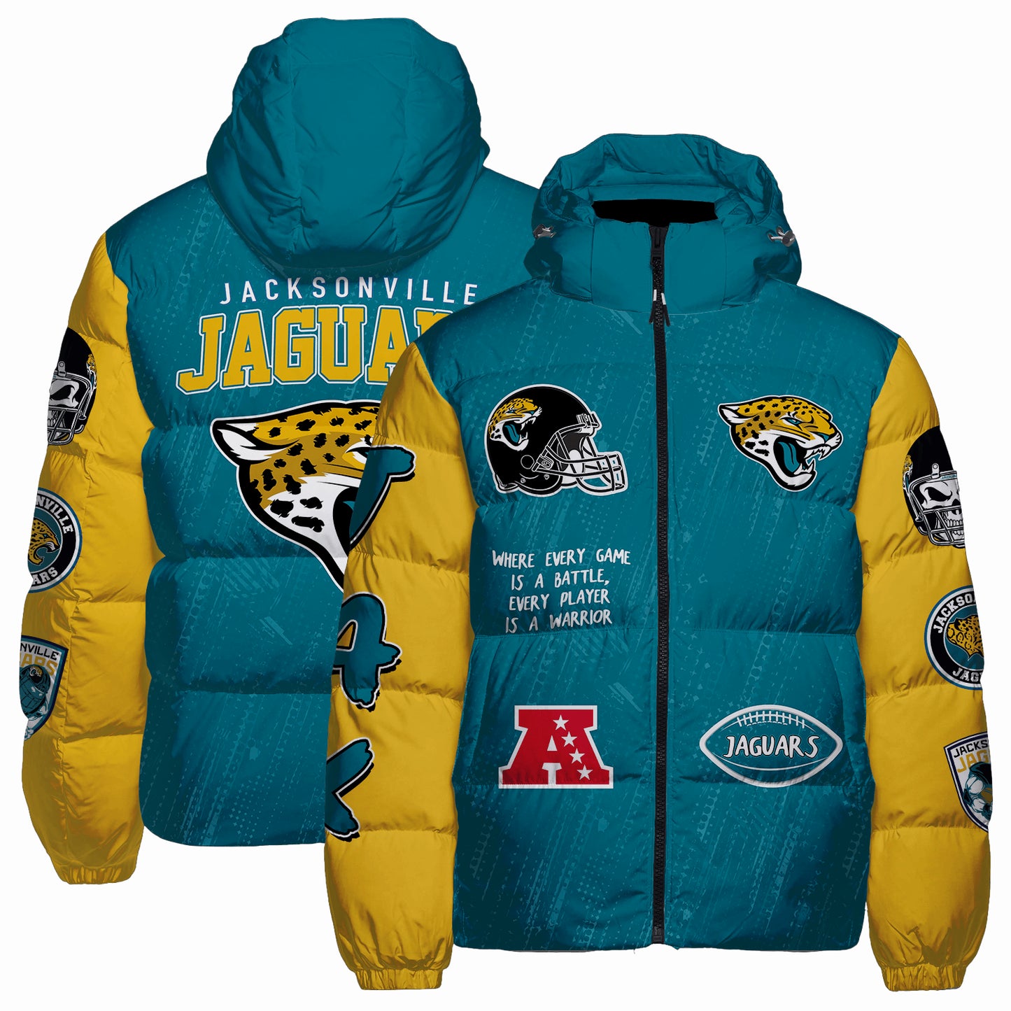 Jacksonville Jaguars CozyCloud Down Jacket AZBTDWJ000236